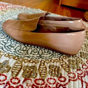 Timeless tan flat loafers